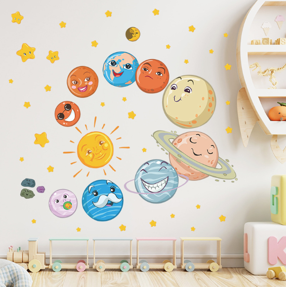 Interior vinyl sticker "Parade of planets"