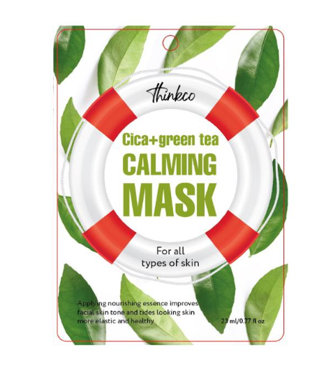 Thinkco Centella Asiatica & Green Tea Face Mask Sheet, 23ml