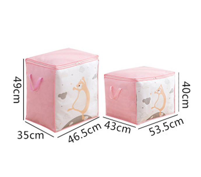 Dense bamboo fiber case "Bear", pink