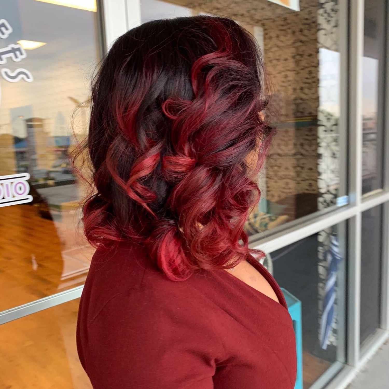 maroon hair ideas fall ombre 